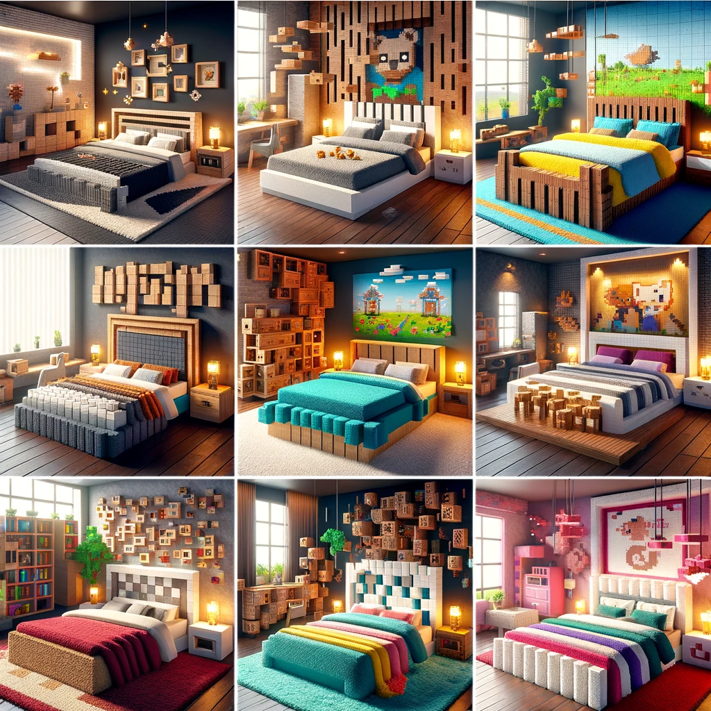 Minecraft bed designs