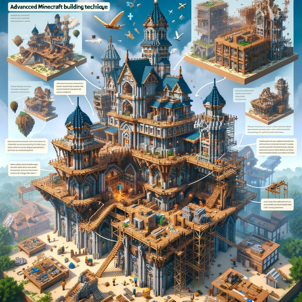 Minecraft building techniques