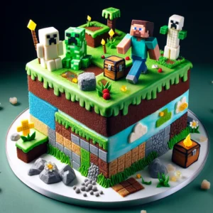 Minecraft cake designs