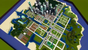 Minecraft city planning