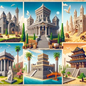 Minecraft historic builds