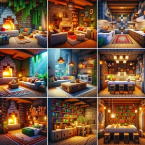Minecraft interior decorating