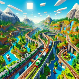 Minecraft railway system