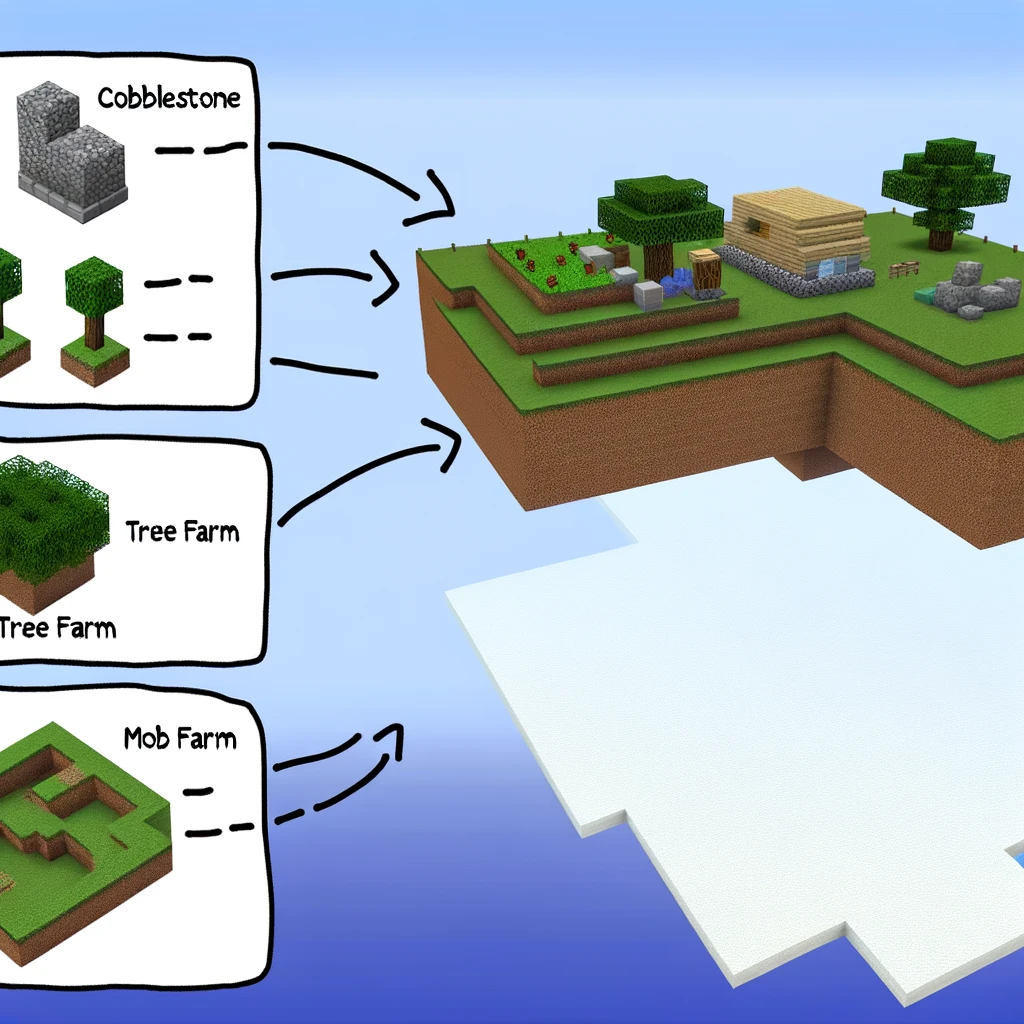Minecraft skyblock tips