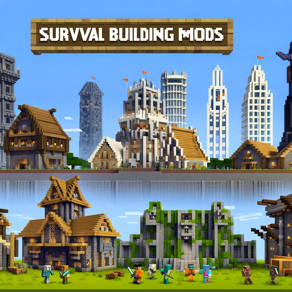 Minecraft survival building mods