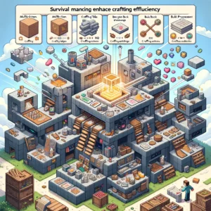 Minecraft survival mods for crafting efficiency