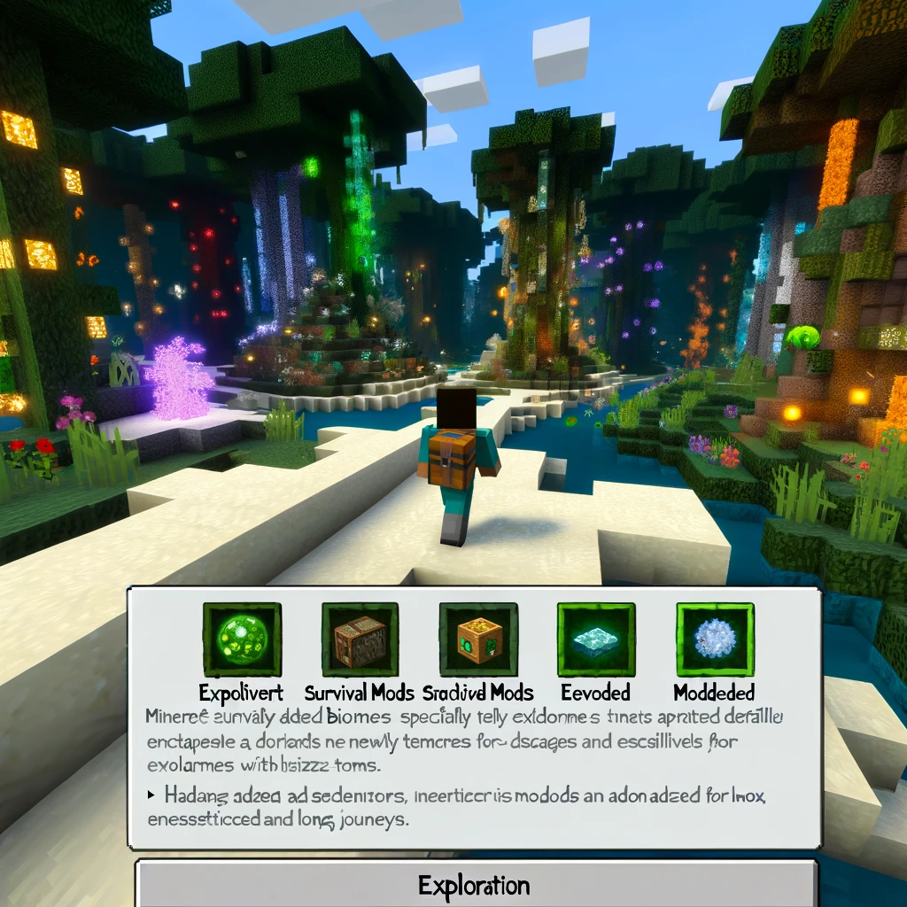 Minecraft survival mods for exploration