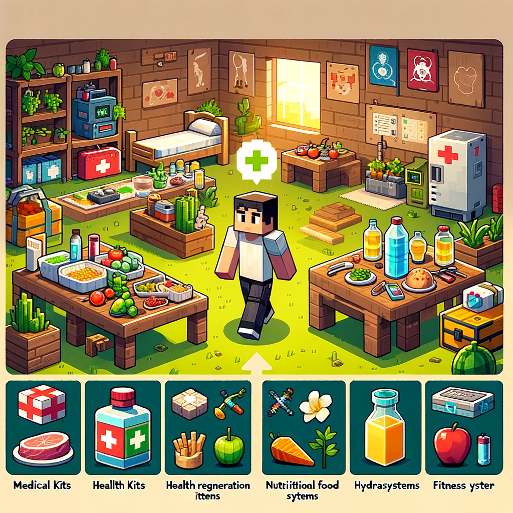 Minecraft survival mods for health