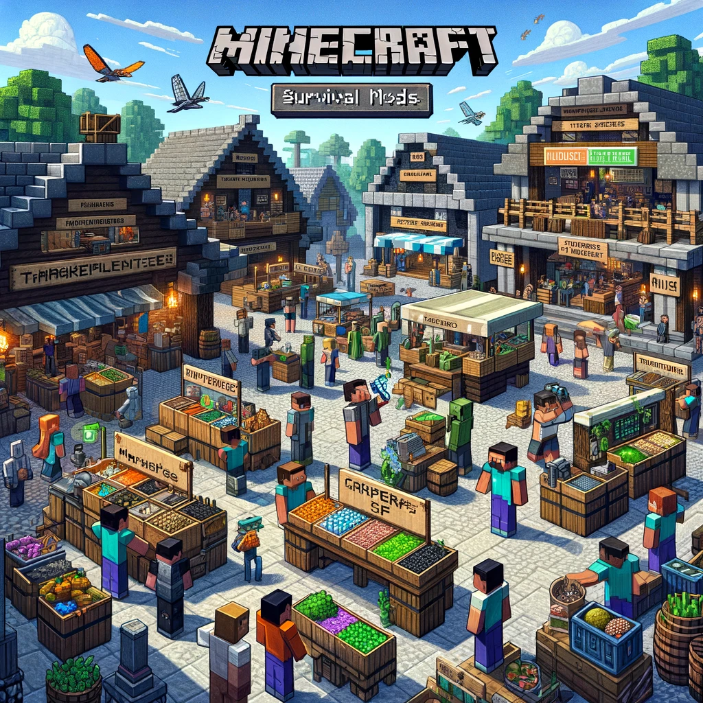 Minecraft survival mods for trading