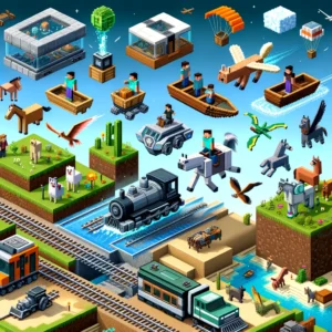Minecraft survival mods for transportation