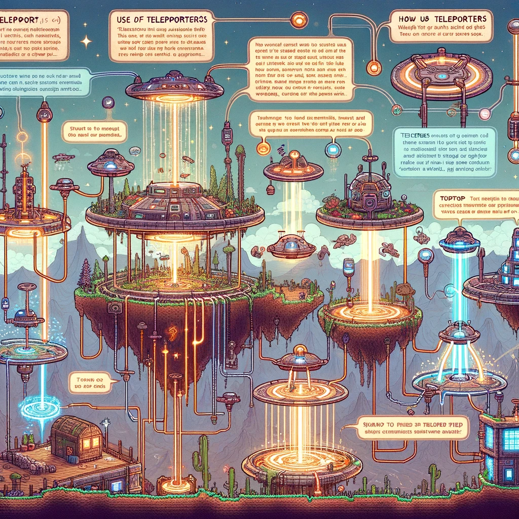 How to use Terraria teleporters
