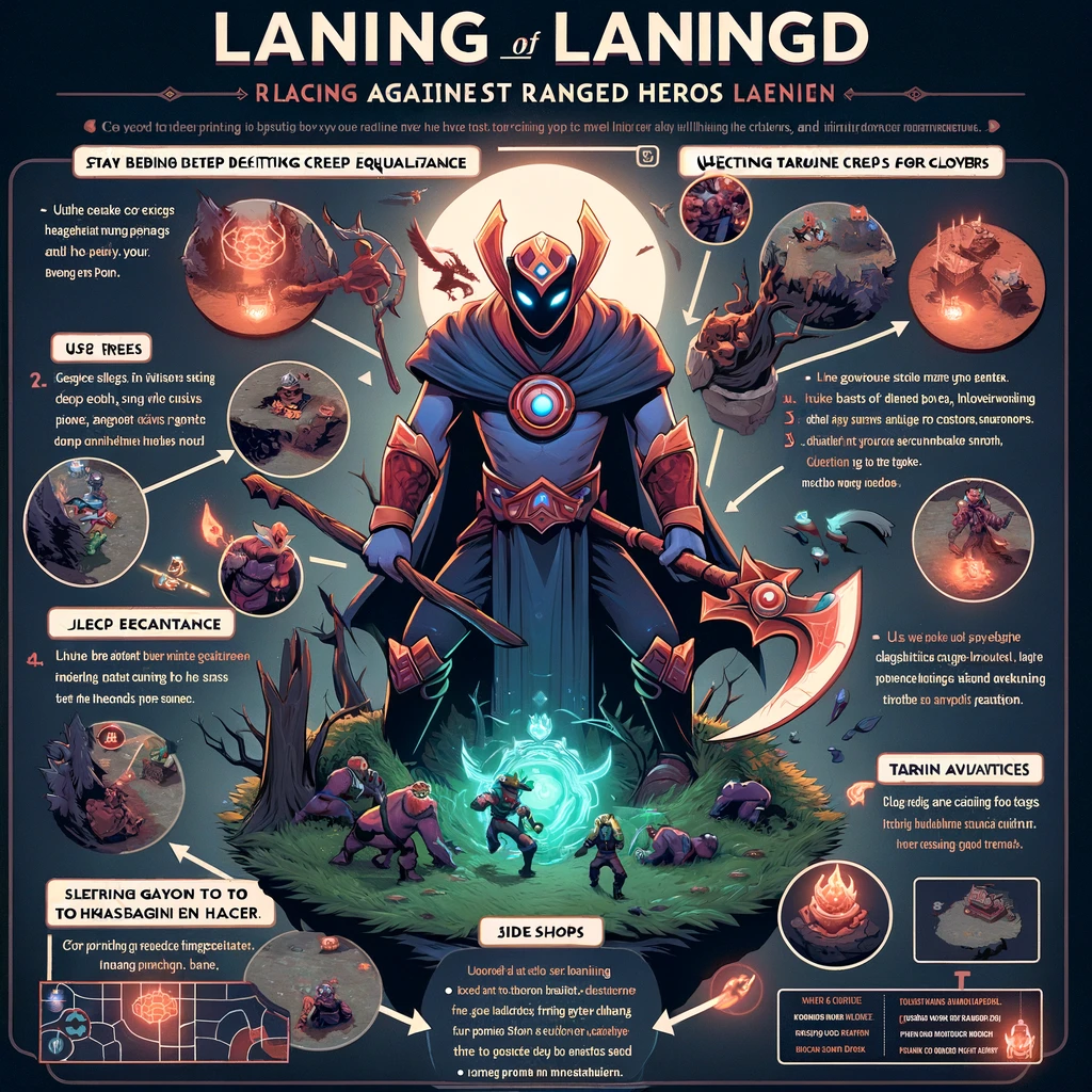 Dota 2 laning against ranged heroes