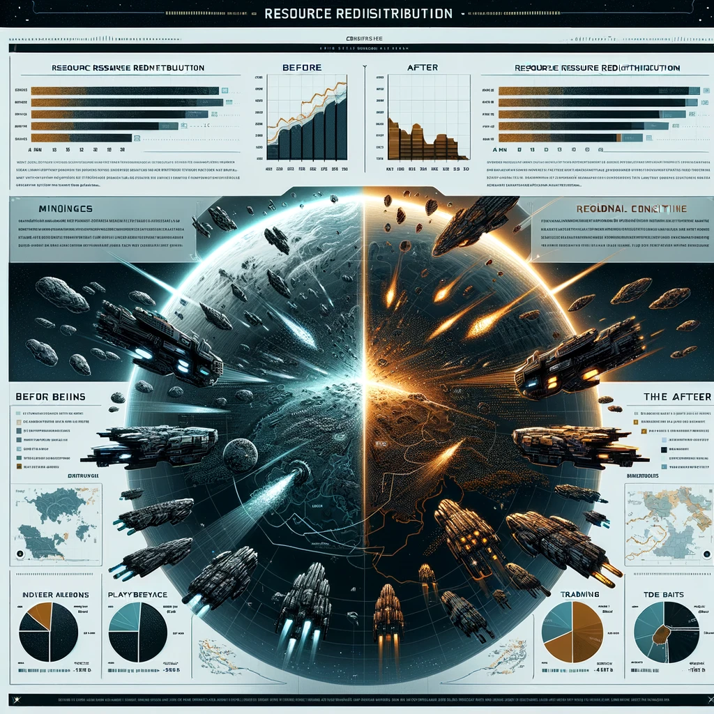 EVE Online resource redistribution effects