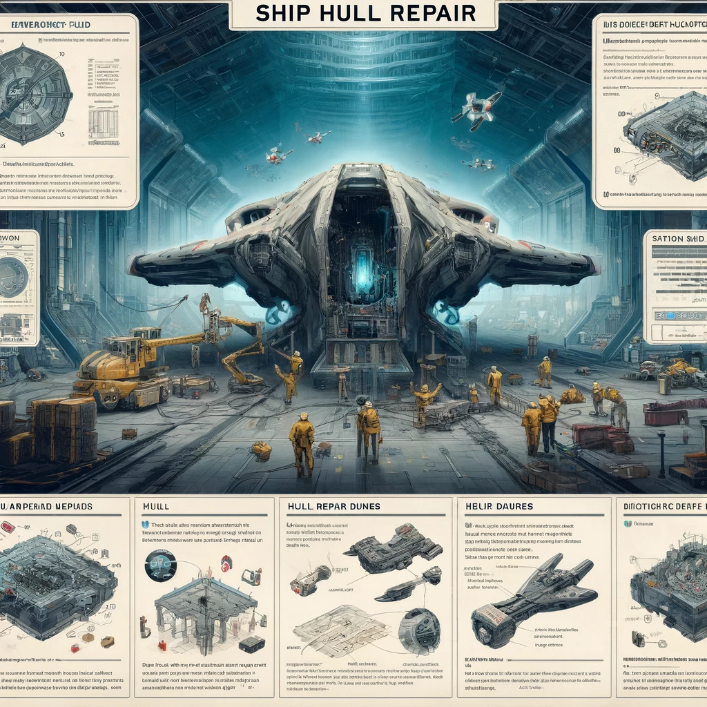 EVE Online ship hull repair techniques