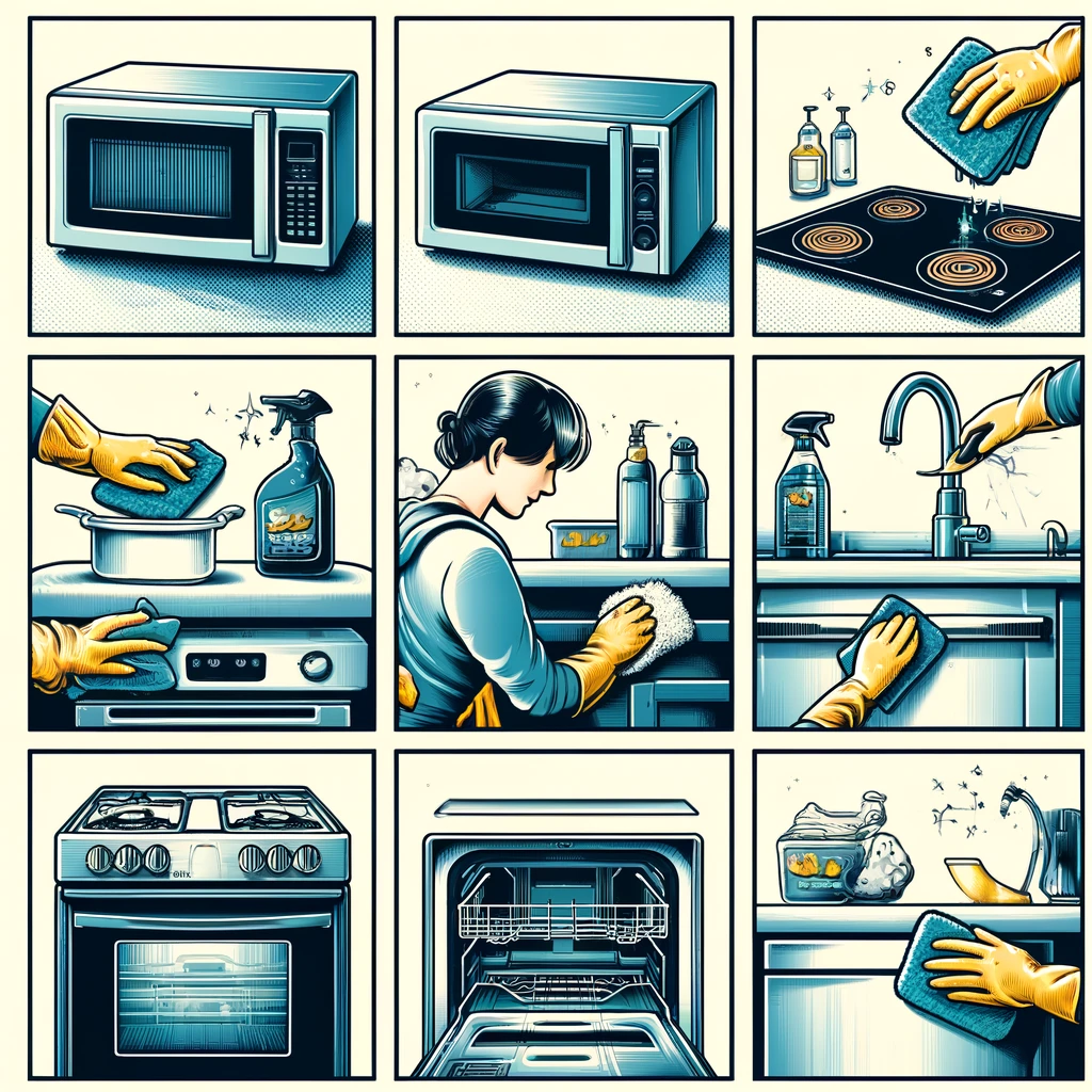 How to clean kitchen appliances