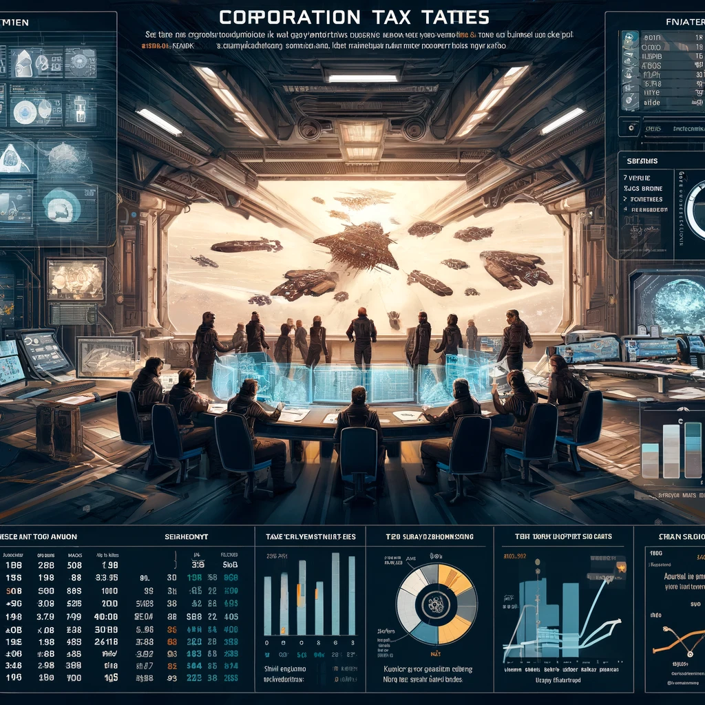 Managing EVE Online corporation taxes