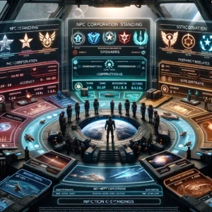 NPC corporation standings EVE Online