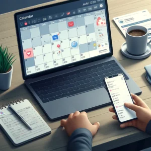 Organizing a digital calendar