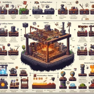 Terraria crafting stations overview