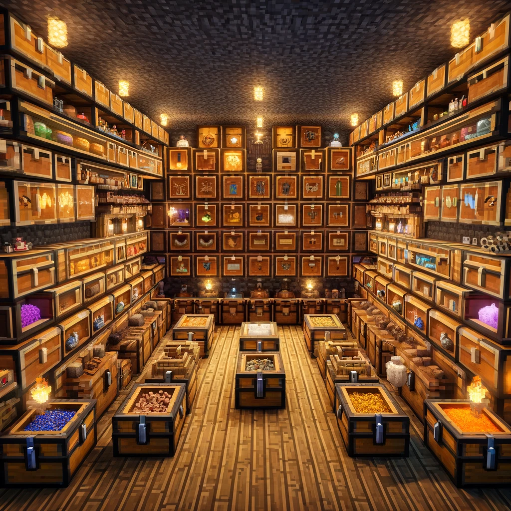 Terraria efficient storage