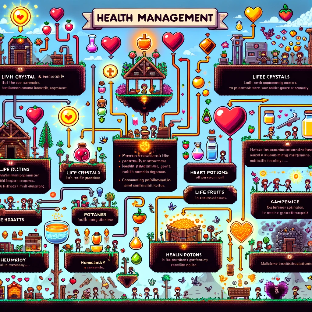 Terraria health management