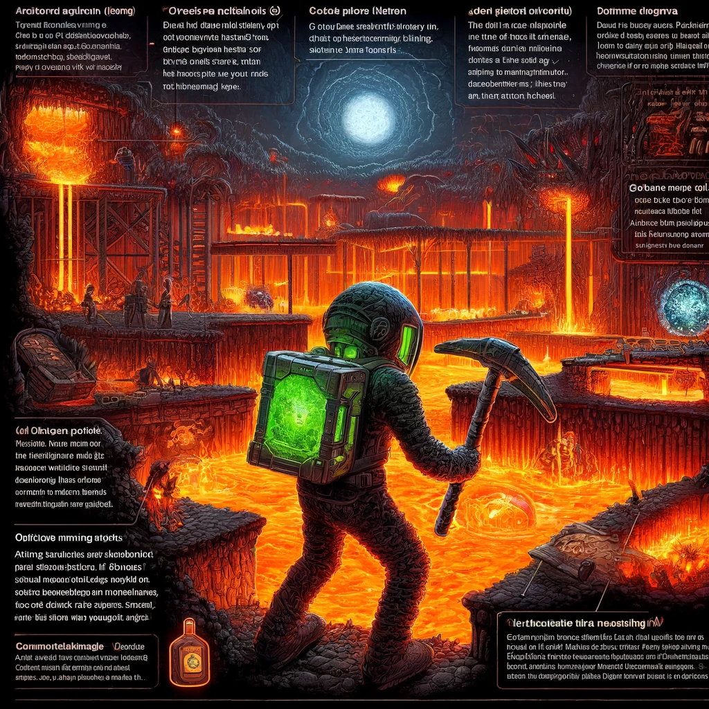 Terraria hellstone mining tips