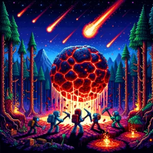 Terraria meteorite hunting