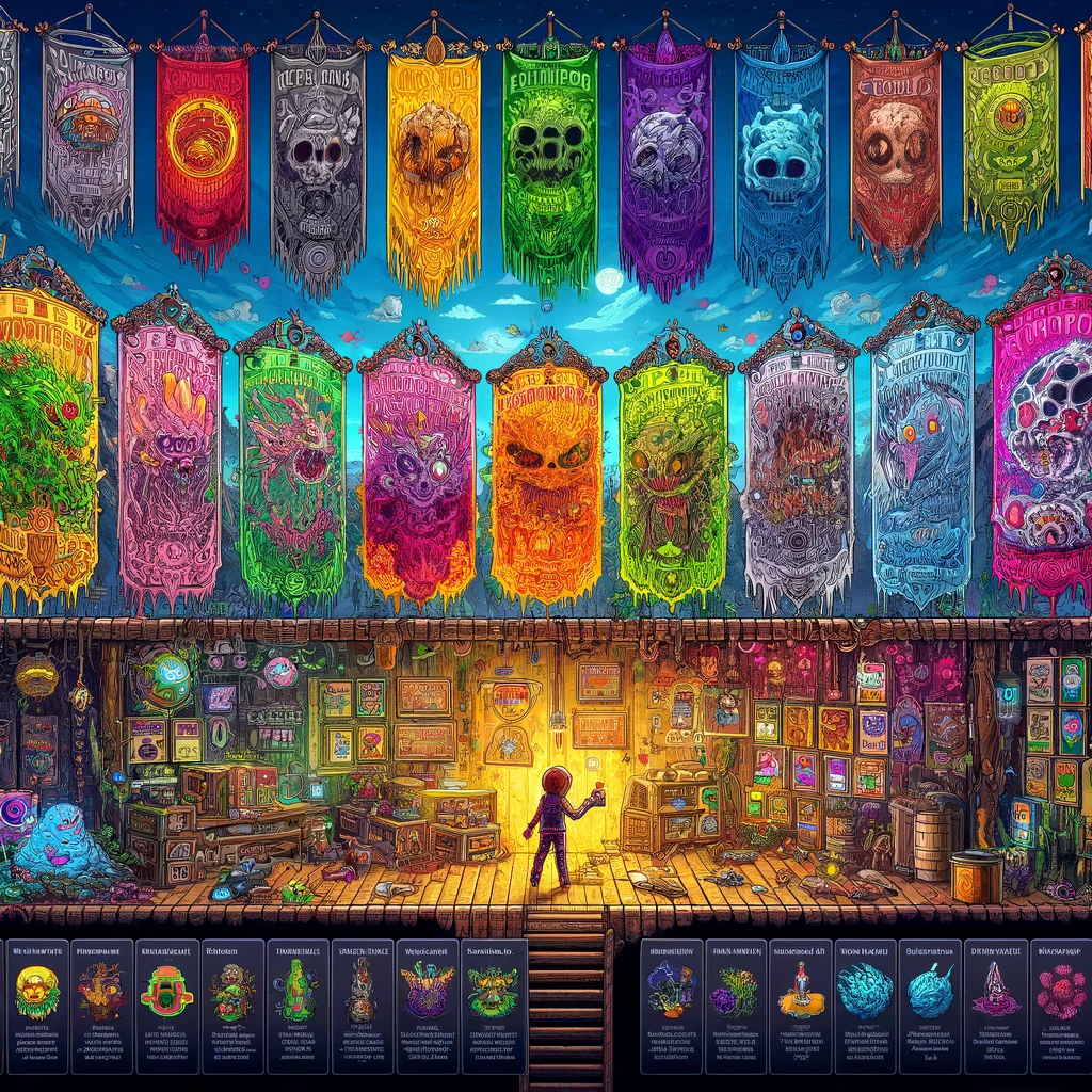 Terraria monster banners collection