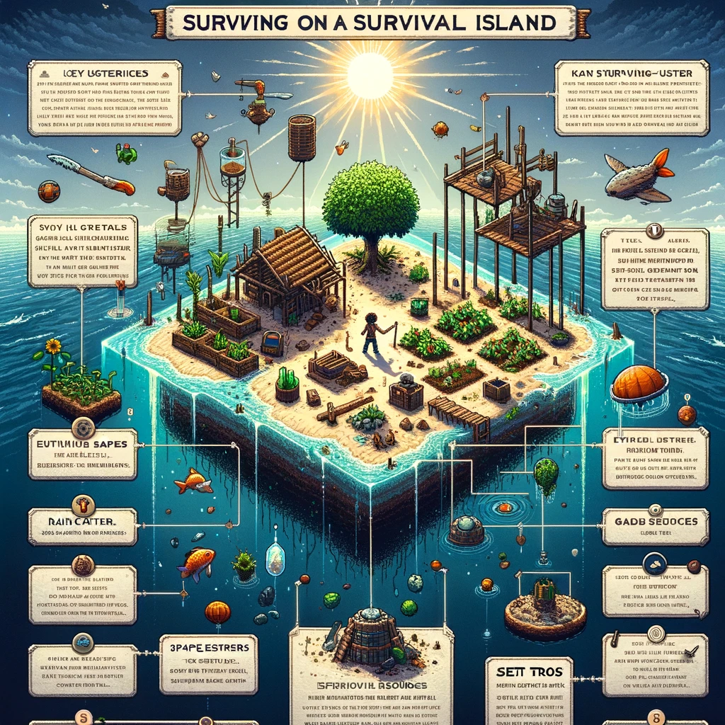 Terraria survival island tips