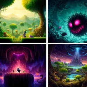 Terraria themed desktop wallpapers