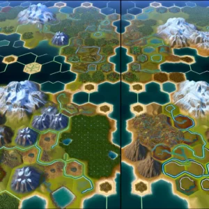 Civilization VI difficult map setups