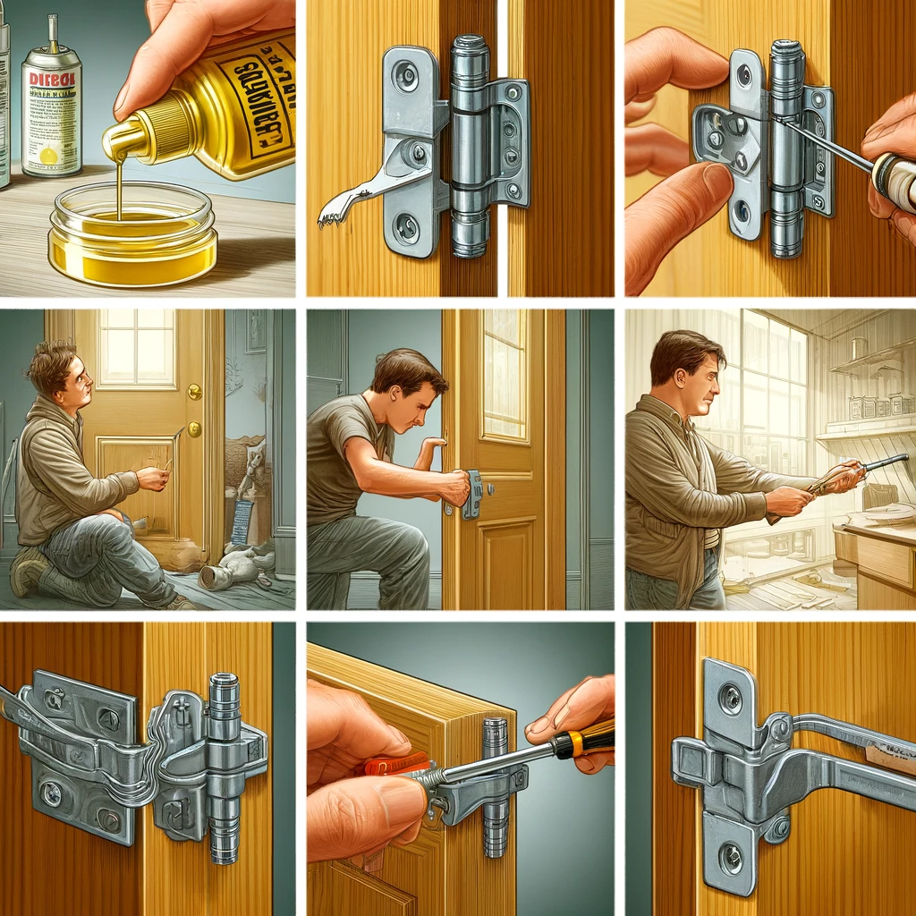 How to fix a squeaky door