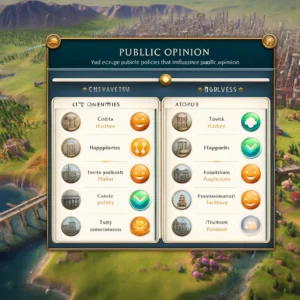 How to manage public opinion in Civilization VI