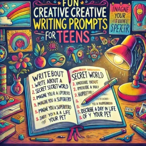 Fun creative writing prompts for teens