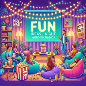 Fun ideas for a movie night with friends