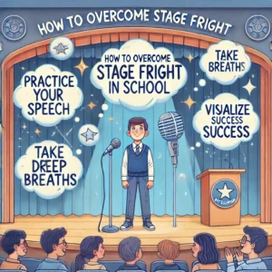 How to overcome stage fright in school