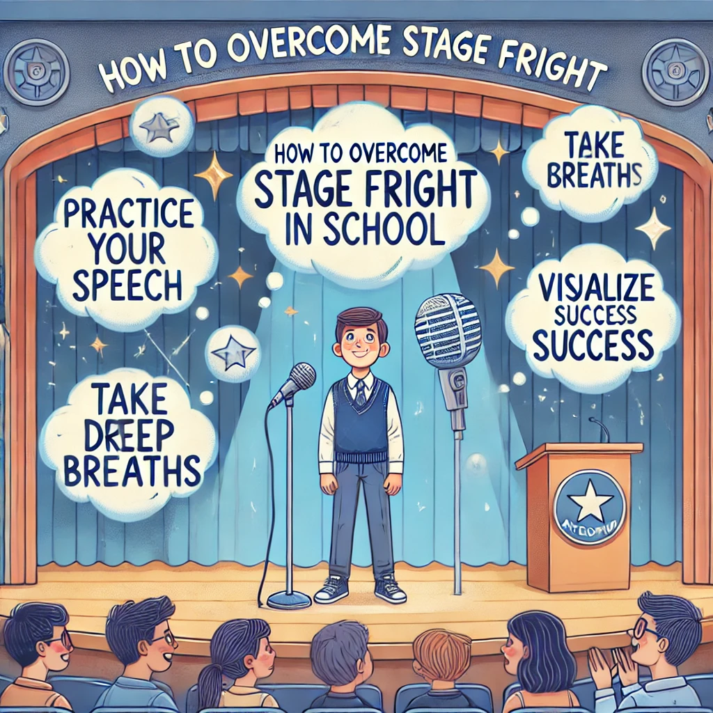 How to overcome stage fright in school
