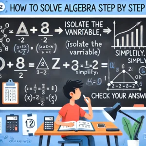 How to solve algebra problems step by step