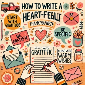How to write a heartfelt thank-you note