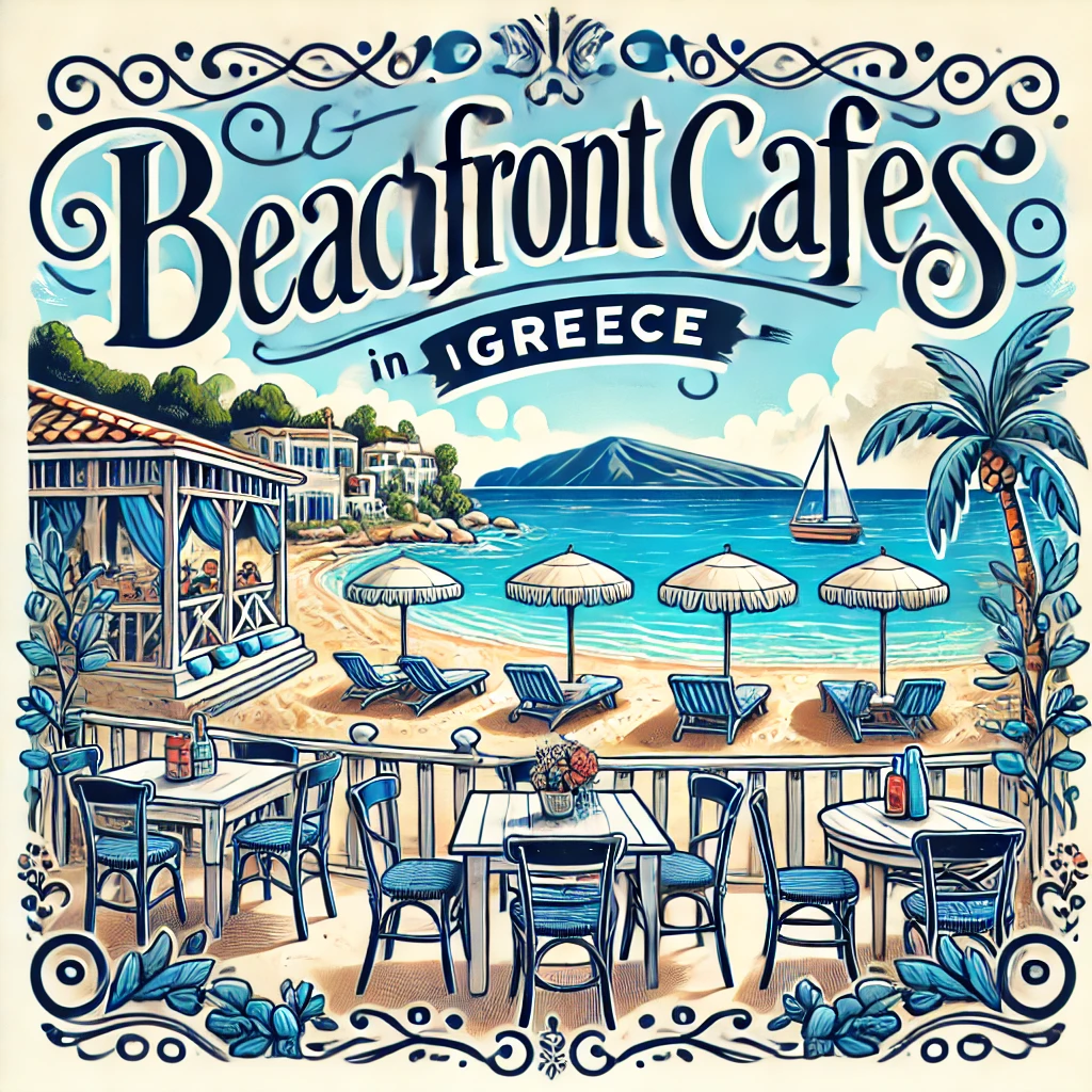 Beachfront cafes in Greece