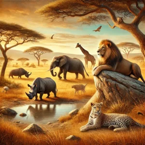 Big Five animals in Tanzania