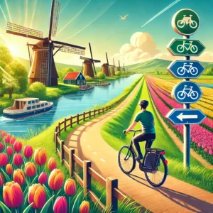 Cycling routes in the Netherlands