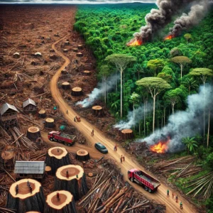 Deforestation rates in DR Congo