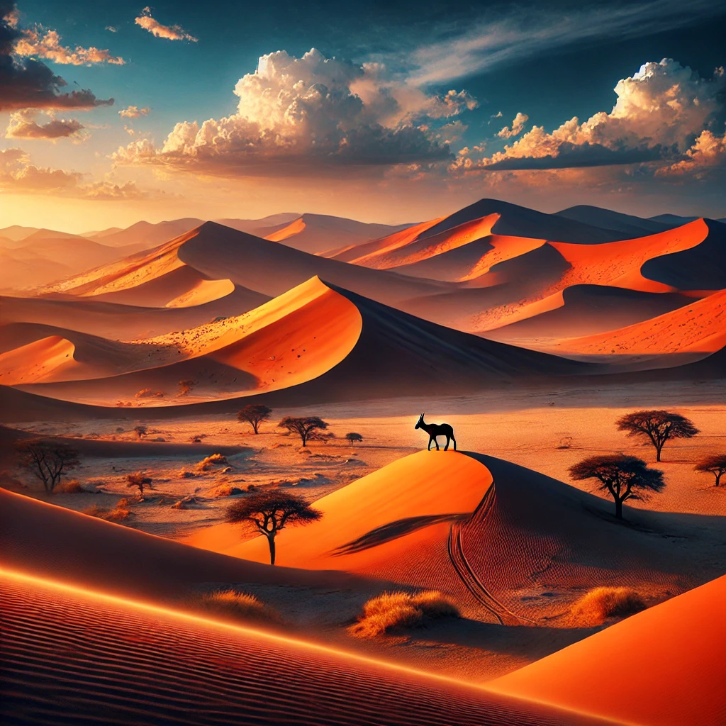 Desert landscapes in Namibia