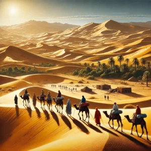 Desert trekking in Mauritania