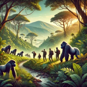Gorilla trekking in Uganda