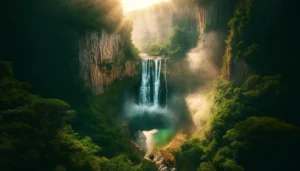 Hidden waterfalls in Angola