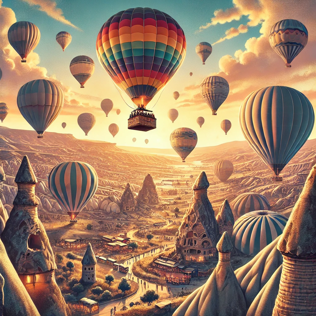 Hot air balloon rides in Turkey