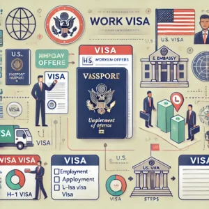 How does the US work visa process work