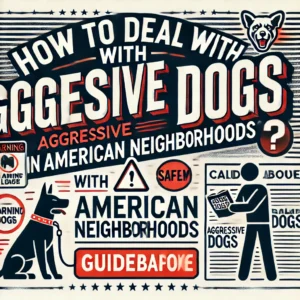 How to deal with aggressive dogs in American neighborhoods
